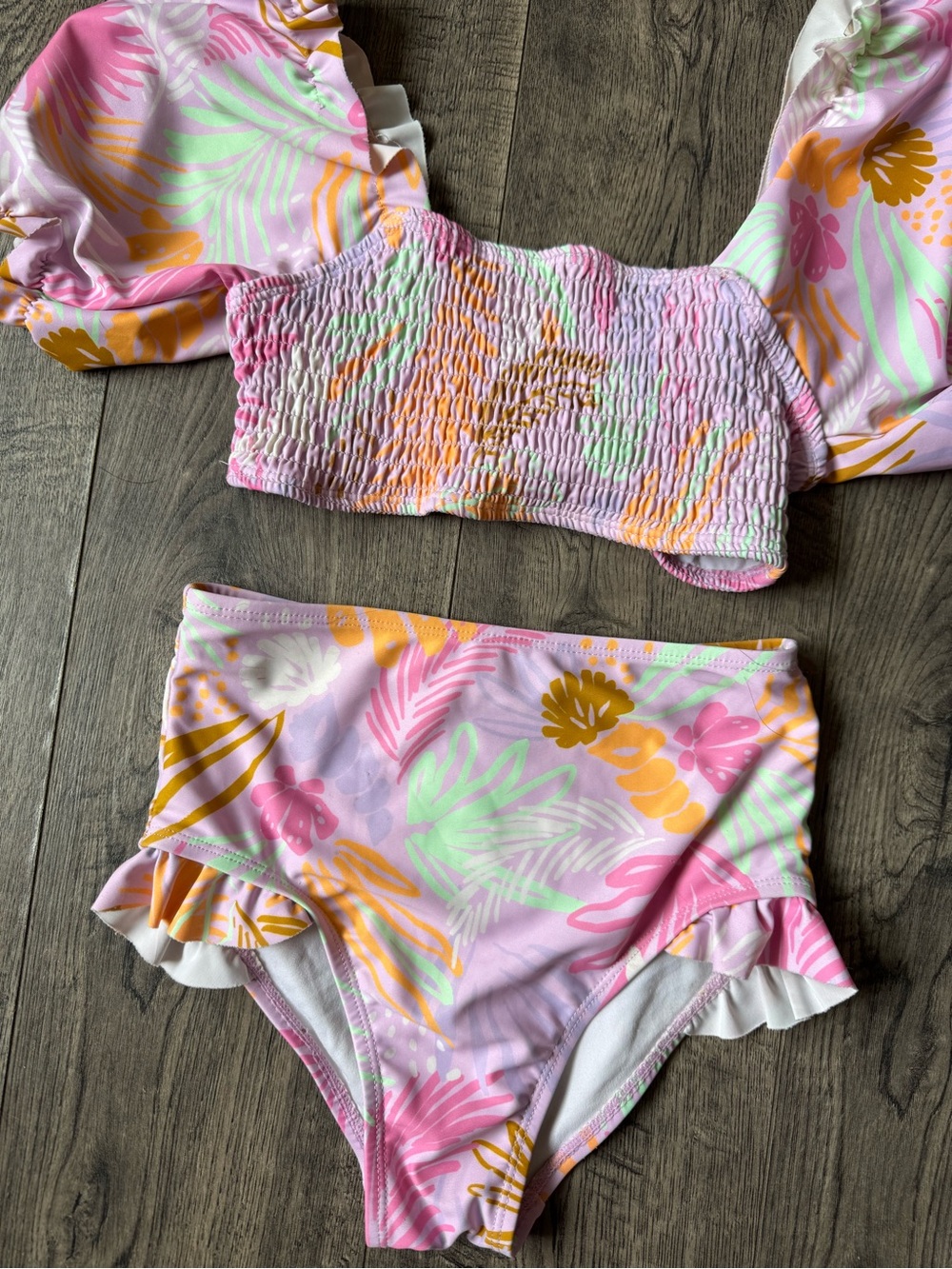 Cotton On Girls Two Piece Swimsuit- Size 7 - Picture 2 of 3
